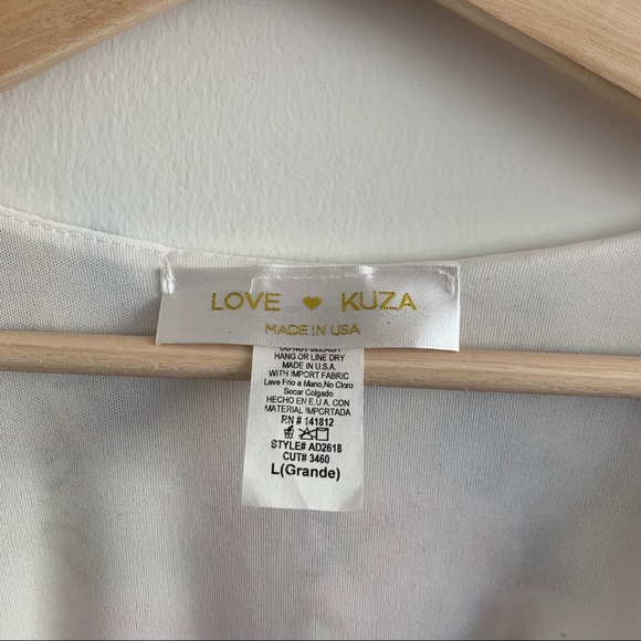 3/20$ Love Kuza-White Floral Flowy Dress-NWOT - Picture 3 of 6